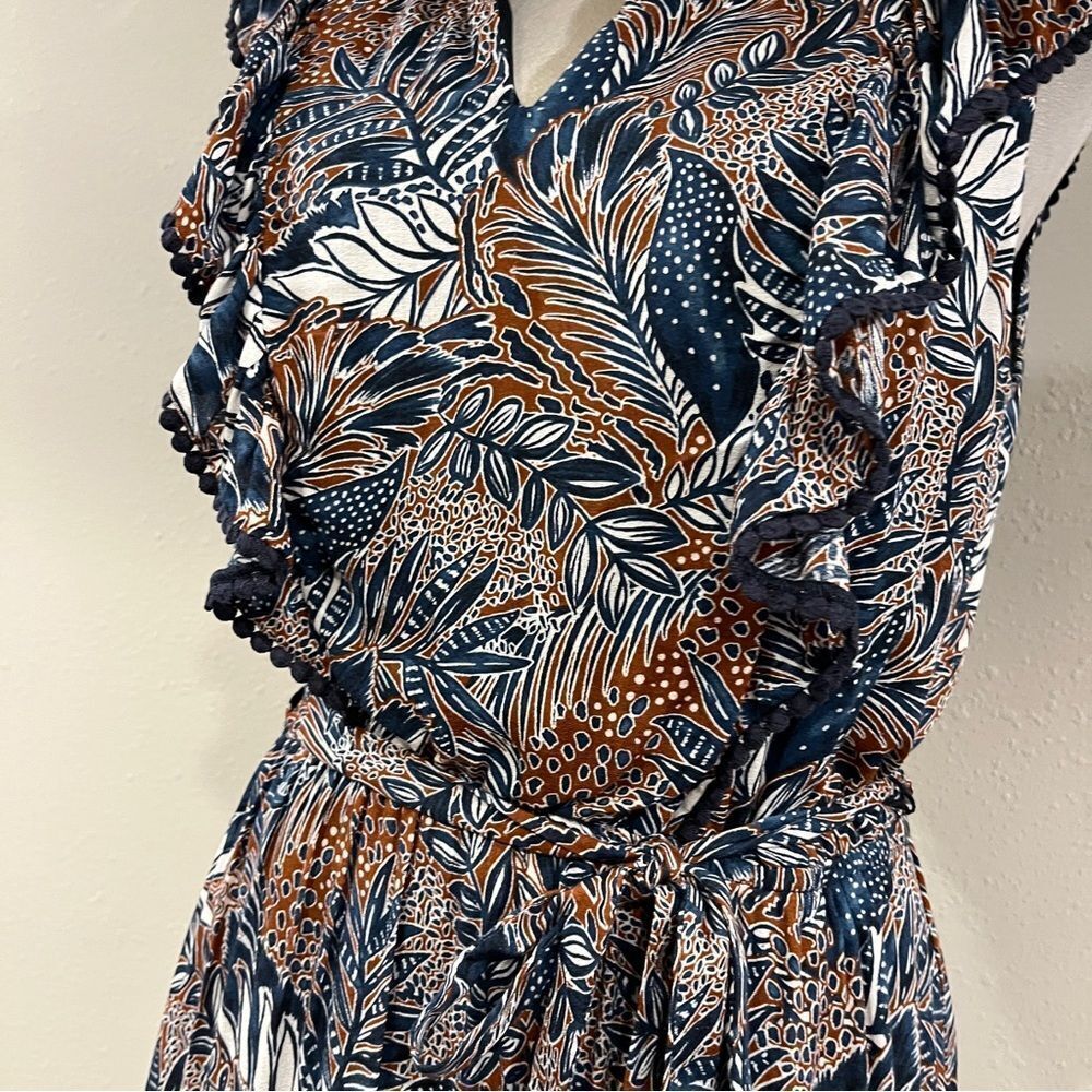 Dr2 tropical Floral Print mini Dress‎ cottage core style size medium - Picture 3 of 15
